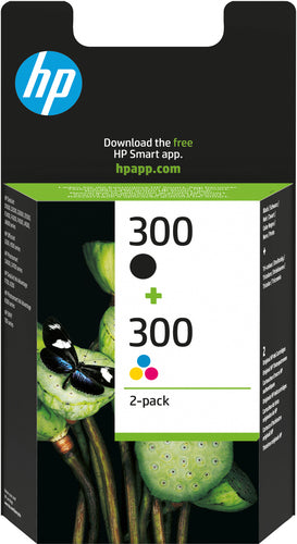 HP 300 2-pack Black/Tri-color Original Ink Cartridges HP 300 2-pack Black/Tri-color Original Ink Cartridges